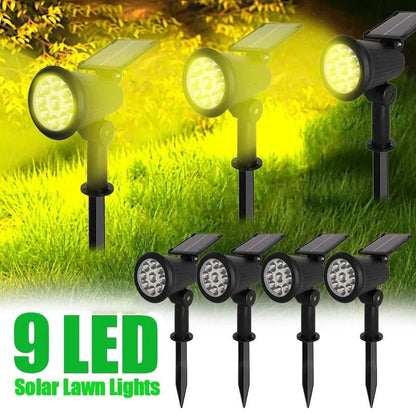 Adjustable Solar LED Spotlight for Outdoor Decor and Security