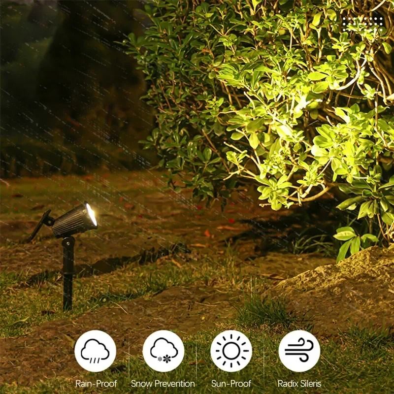 Adjustable Solar LED Spotlight For Outdoor Decor And Security 4