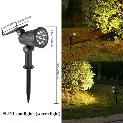 Adjustable Solar LED Spotlight For Outdoor Decor And Security 7