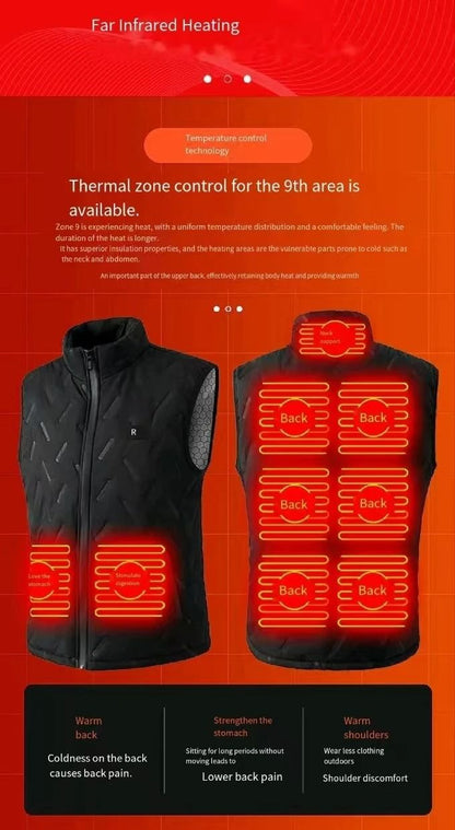 Dual Control Heated Vest With 9Zone Warming System 3