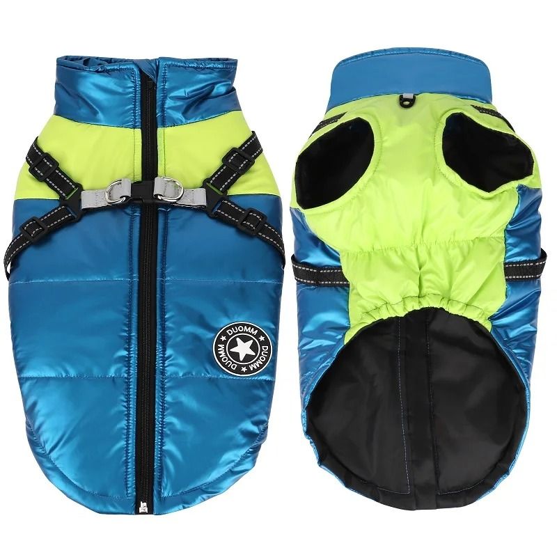 Waterproof Winter Dog Vest With Reflective Harness 1
