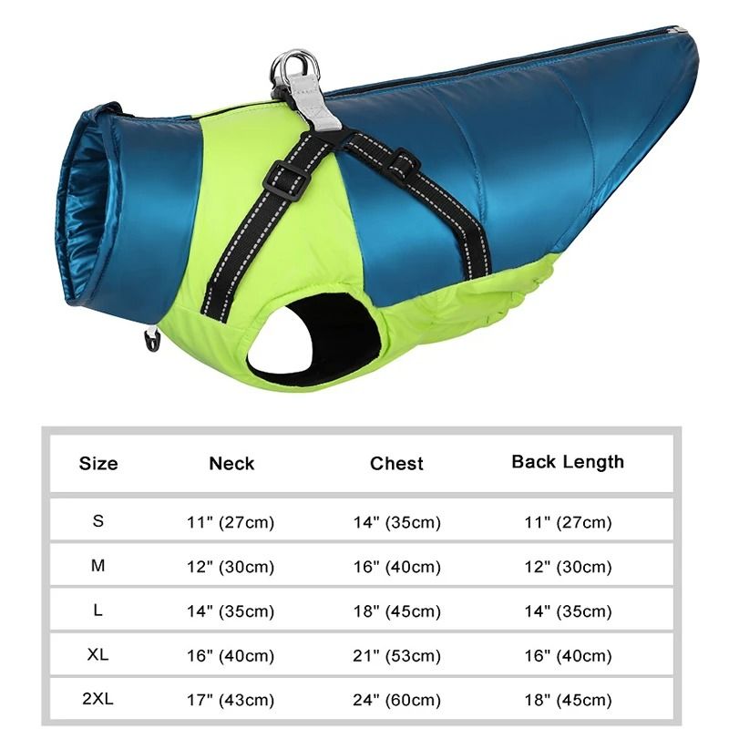 Waterproof Winter Dog Vest With Reflective Harness 10