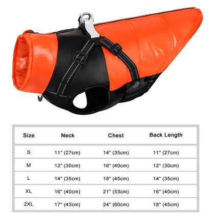 Waterproof Winter Dog Vest With Reflective Harness 11