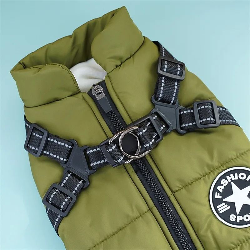 Waterproof Winter Dog Jacket With BuiltIn Harness 3