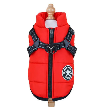 Waterproof Winter Dog Jacket With BuiltIn Harness 9