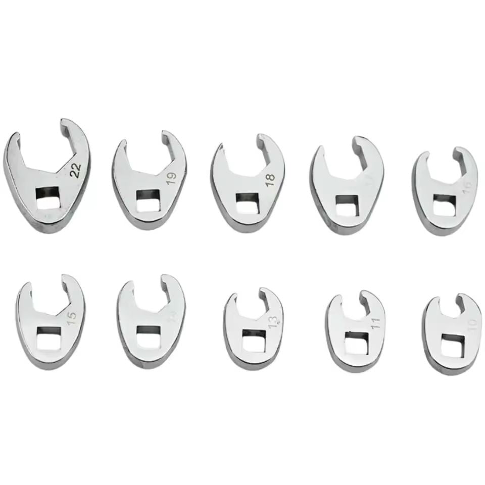 10 Piece Metric Crowfoot Wrench Set For Torque Wrench 4