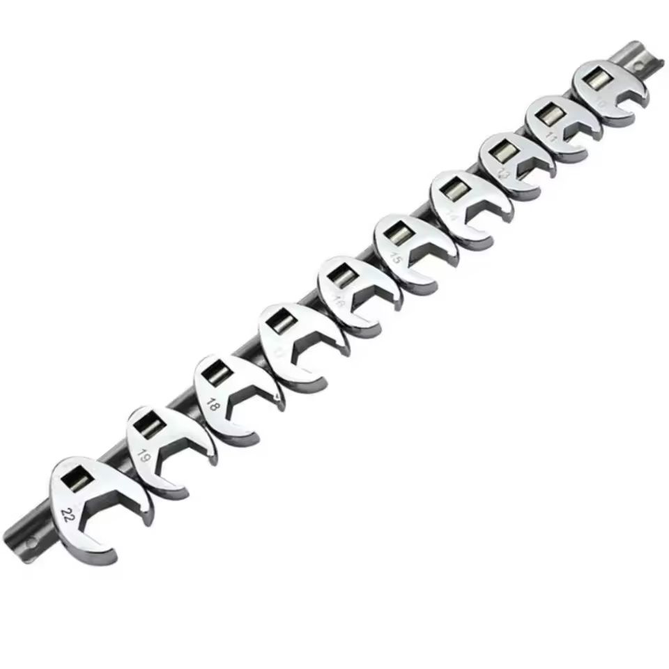 10 Piece Metric Crowfoot Wrench Set For Torque Wrench 5