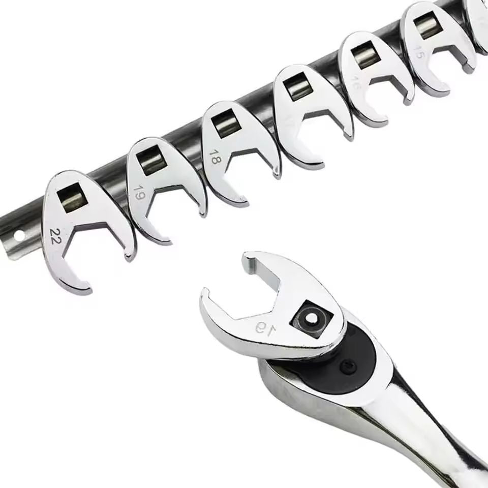 10 Piece Metric Crowfoot Wrench Set For Torque Wrench 6