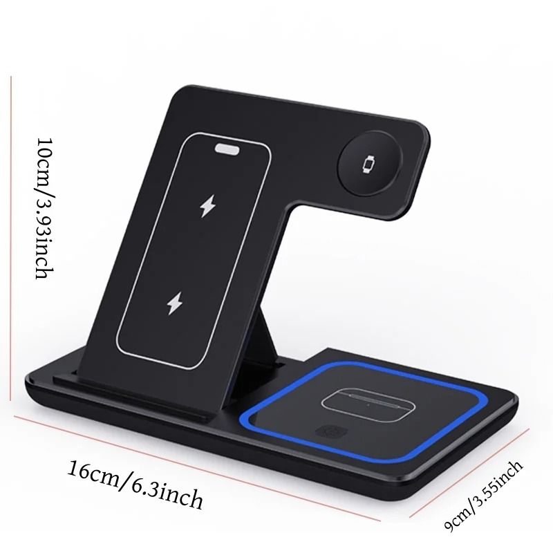 3in1 Foldable Fast Wireless Charging Station 1