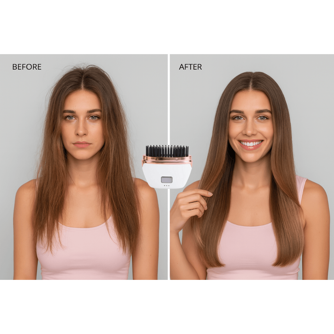 Mini Cordless Hair Straightener Comb