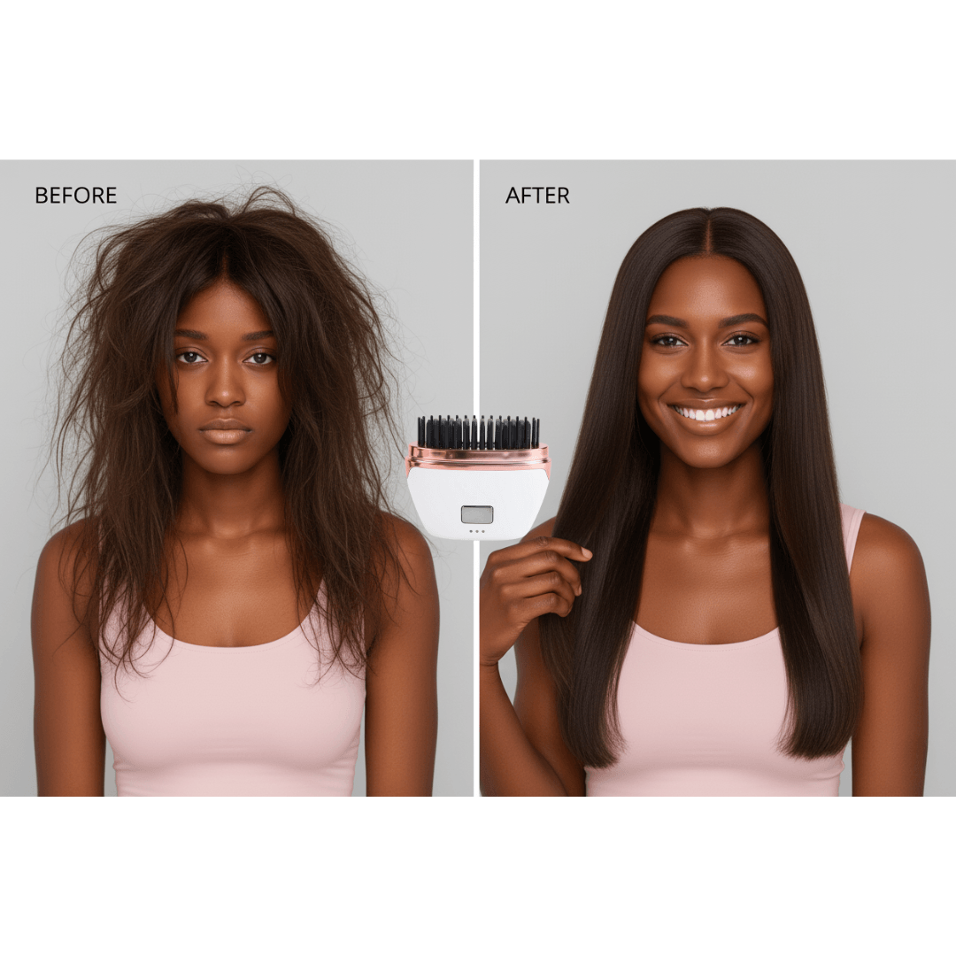 Mini Cordless Hair Straightener Comb