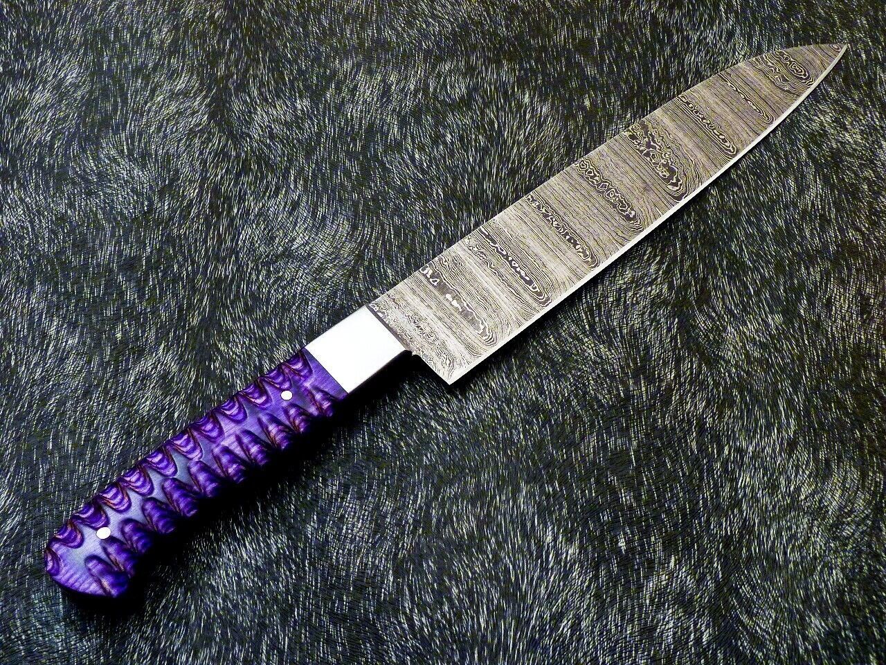 Handmade Damascus Chef Knife  Forged Kitchen Blade  Resin Handle  Chef Gift Knife 1