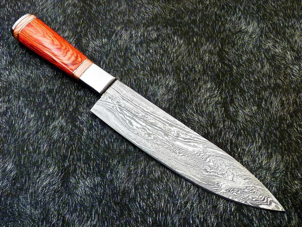 Perfect Gift For Him  Custom Forged 13 Inch Damascus Chef Knife  High Carbon Blade  Kitchen Knife 1