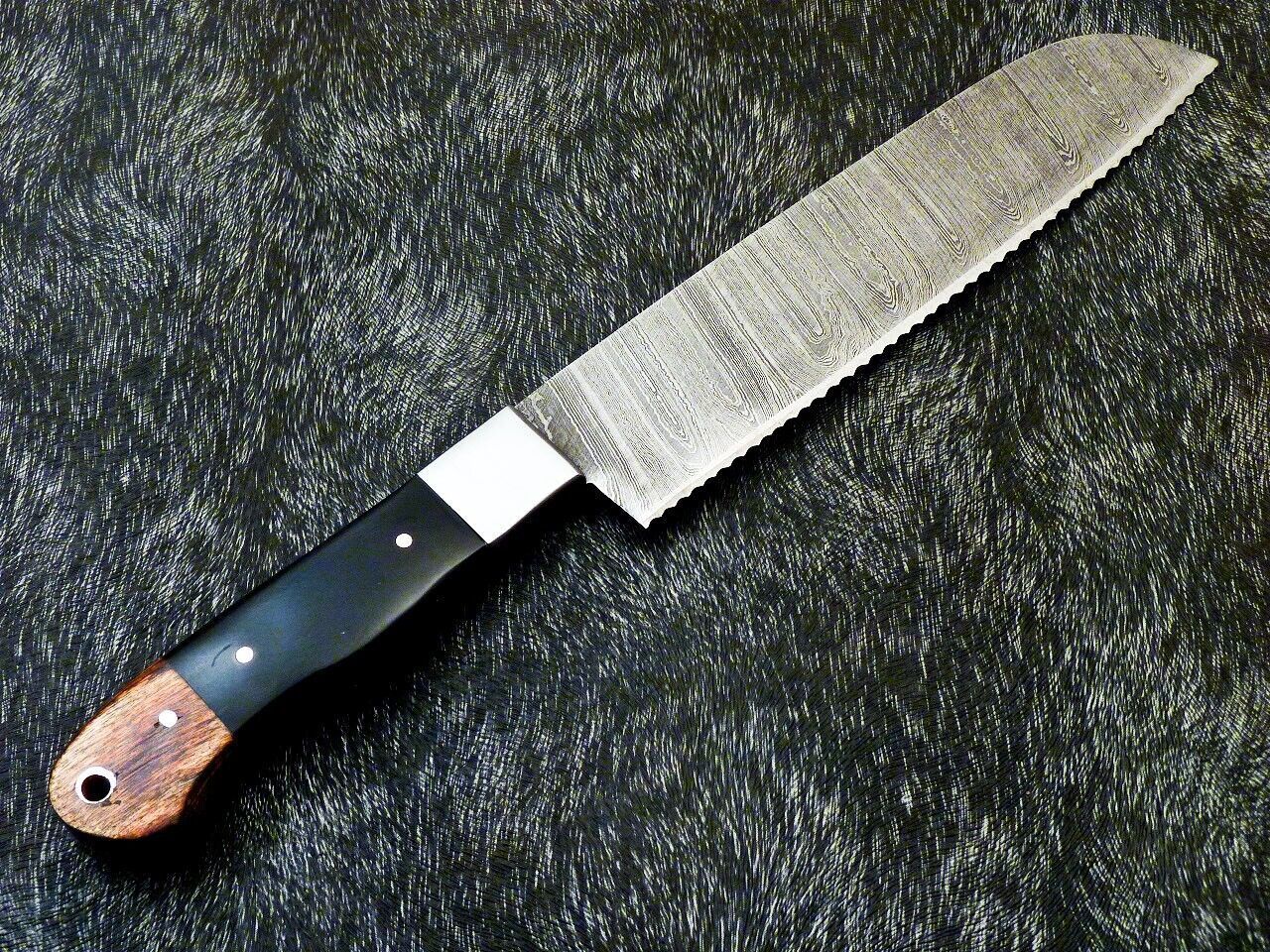 12 Custom Handmade Damascus Steel Chef Knife  Forged Kitchen Knife 1