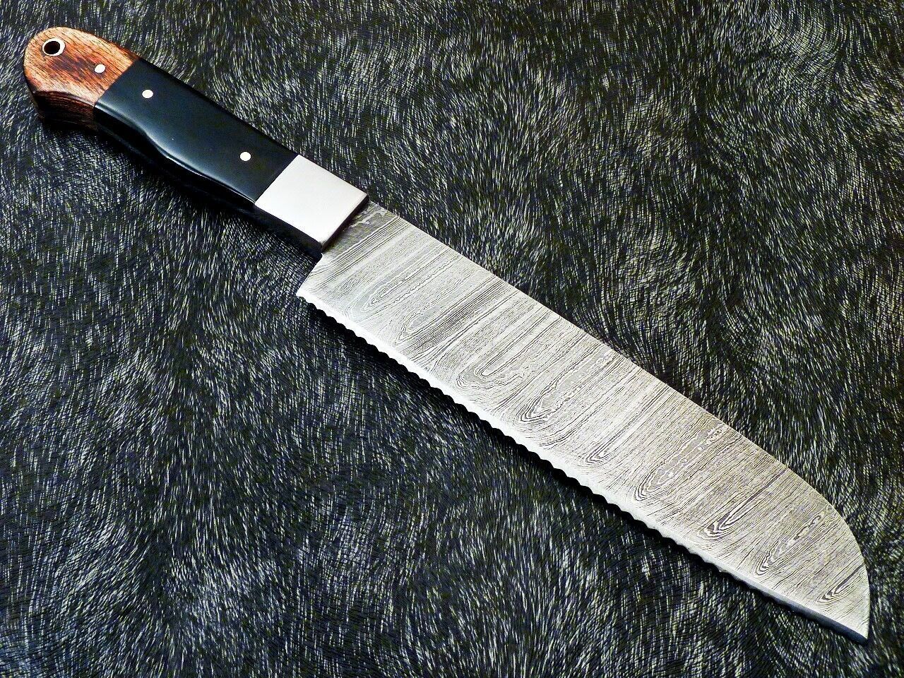 12 Custom Handmade Damascus Steel Chef Knife  Forged Kitchen Knife 2