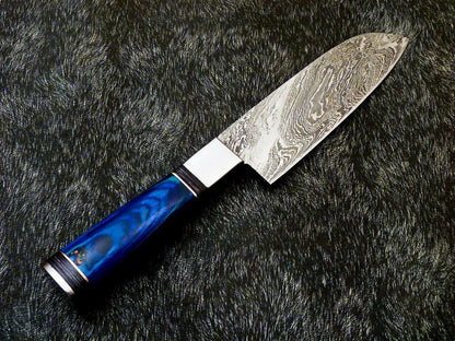 11 Custom Handmade Damascus Steel Chef Knife  Forged Kitchen Knife With Hardwood Handle 1