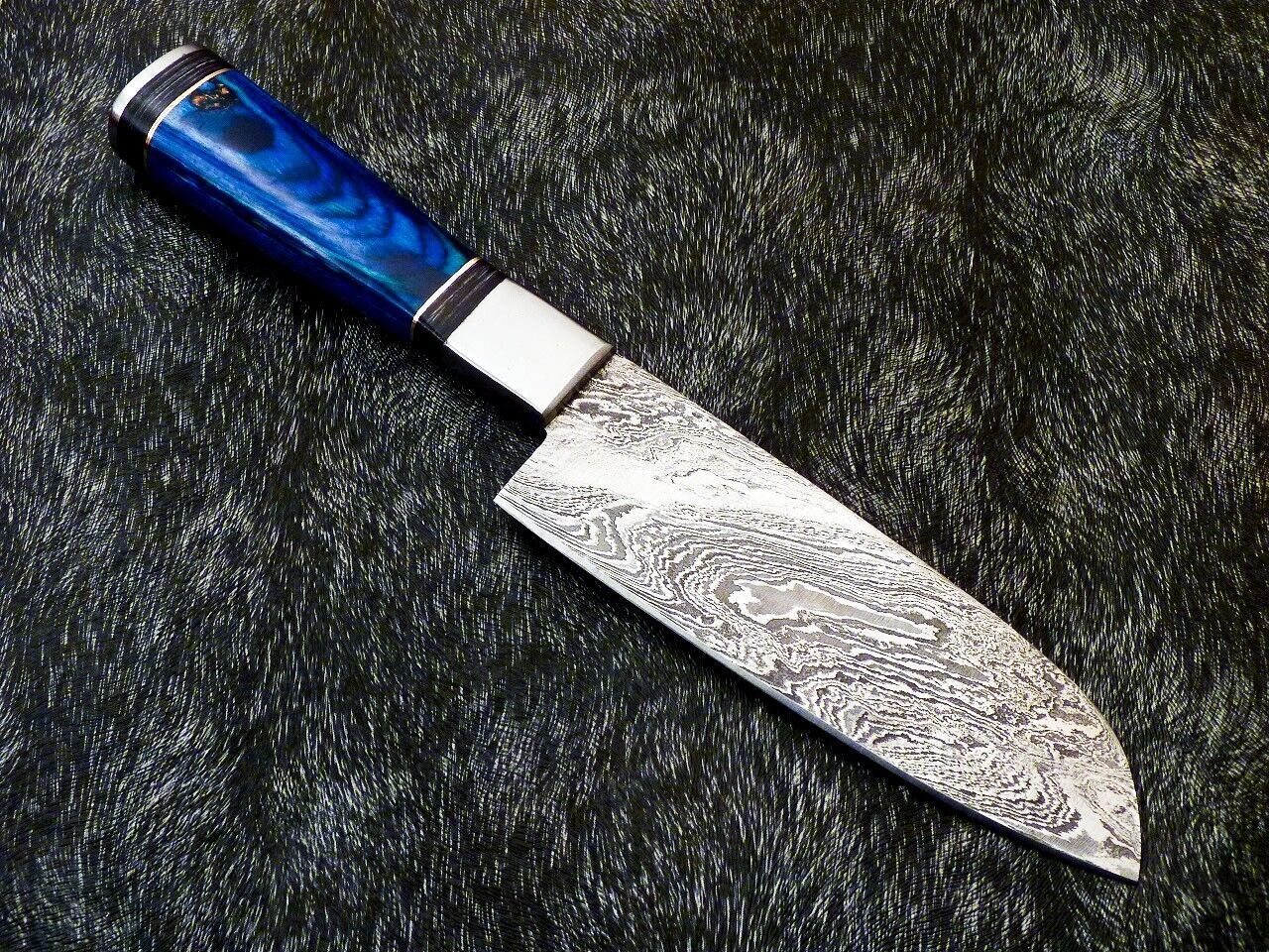 11 Custom Handmade Damascus Steel Chef Knife  Forged Kitchen Knife With Hardwood Handle 2