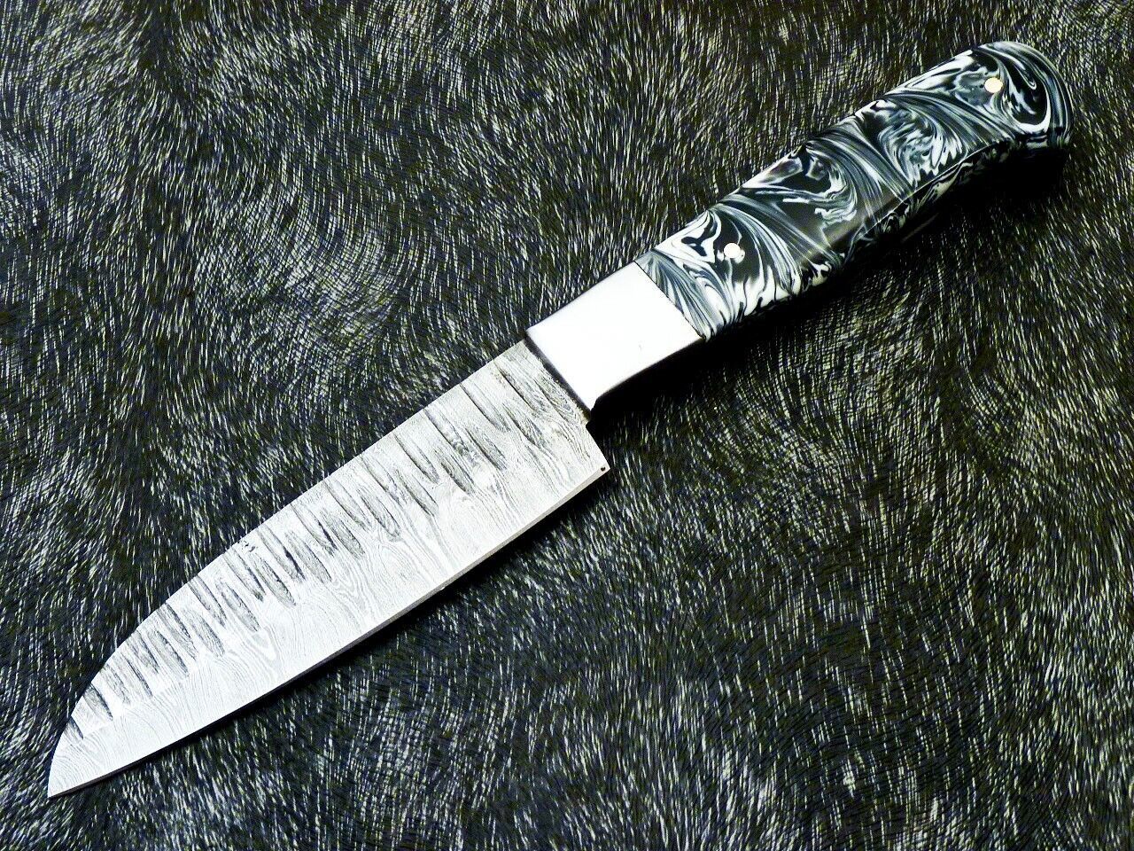 HandForged Damascus Steel Chef Knife  Full Tang Kitchen Knife  384 Layers High Carbon Blade 3