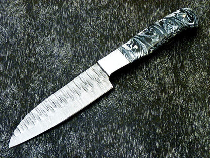 HandForged Damascus Steel Chef Knife  Full Tang Kitchen Knife  384 Layers High Carbon Blade 3