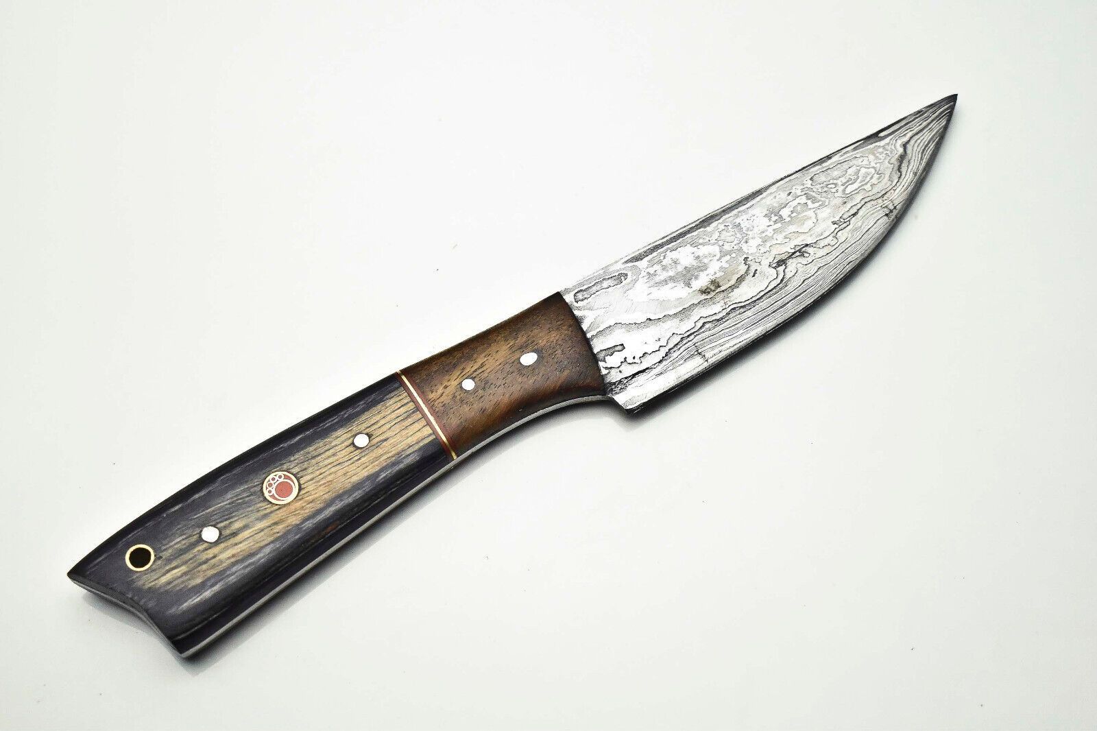 Unique Damascus Steel Knife  Full Tang Chef Knife  Handmade Forged Blade For Kitchen  Camping 3