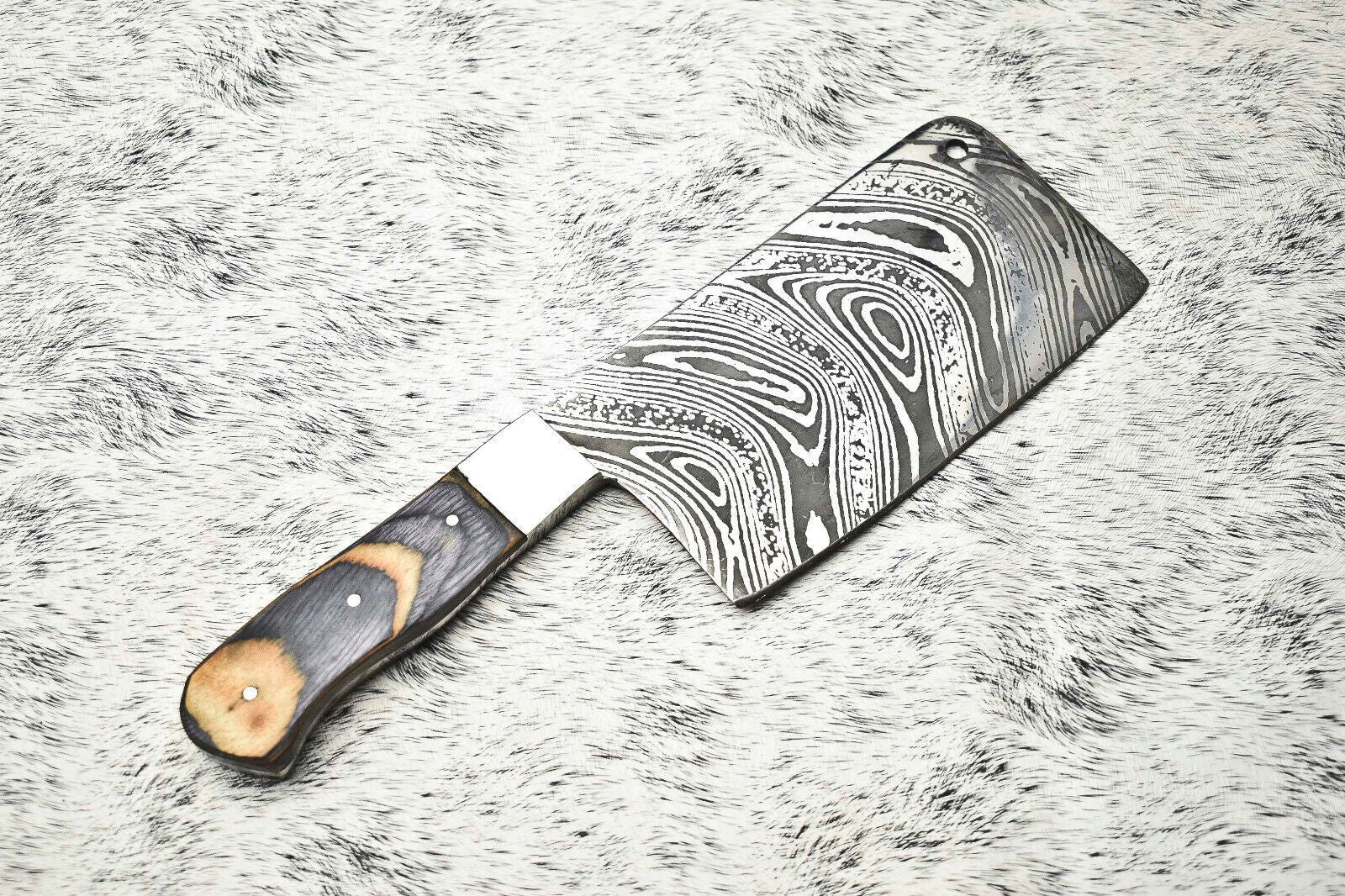 Damascus Steel Knife  Full Tang Chef Knife  Handmade Forged Blade For Kitchen  Camping 3