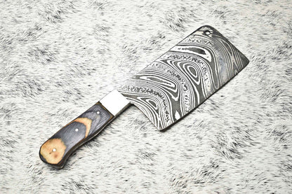 Damascus Steel Knife  Full Tang Chef Knife  Handmade Forged Blade For Kitchen  Camping 3