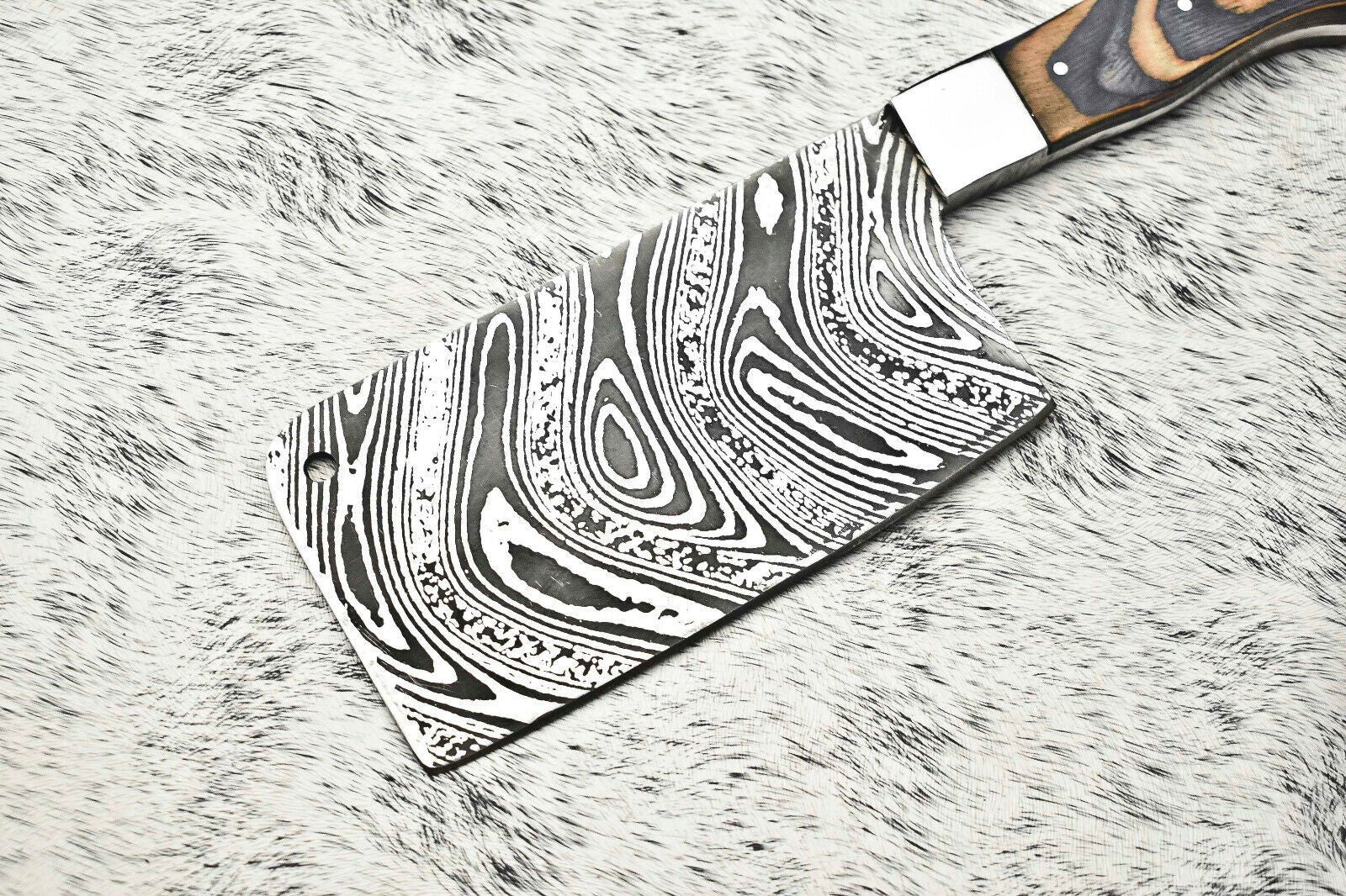 Damascus Steel Knife  Full Tang Chef Knife  Handmade Forged Blade For Kitchen  Camping 2