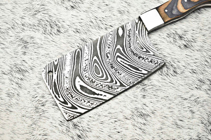 Damascus Steel Knife  Full Tang Chef Knife  Handmade Forged Blade For Kitchen  Camping 2