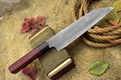 Beautiful Handmade Damascus Chef Knife  Forged Full Tang Blade  Collectible Kitchen Knife 2