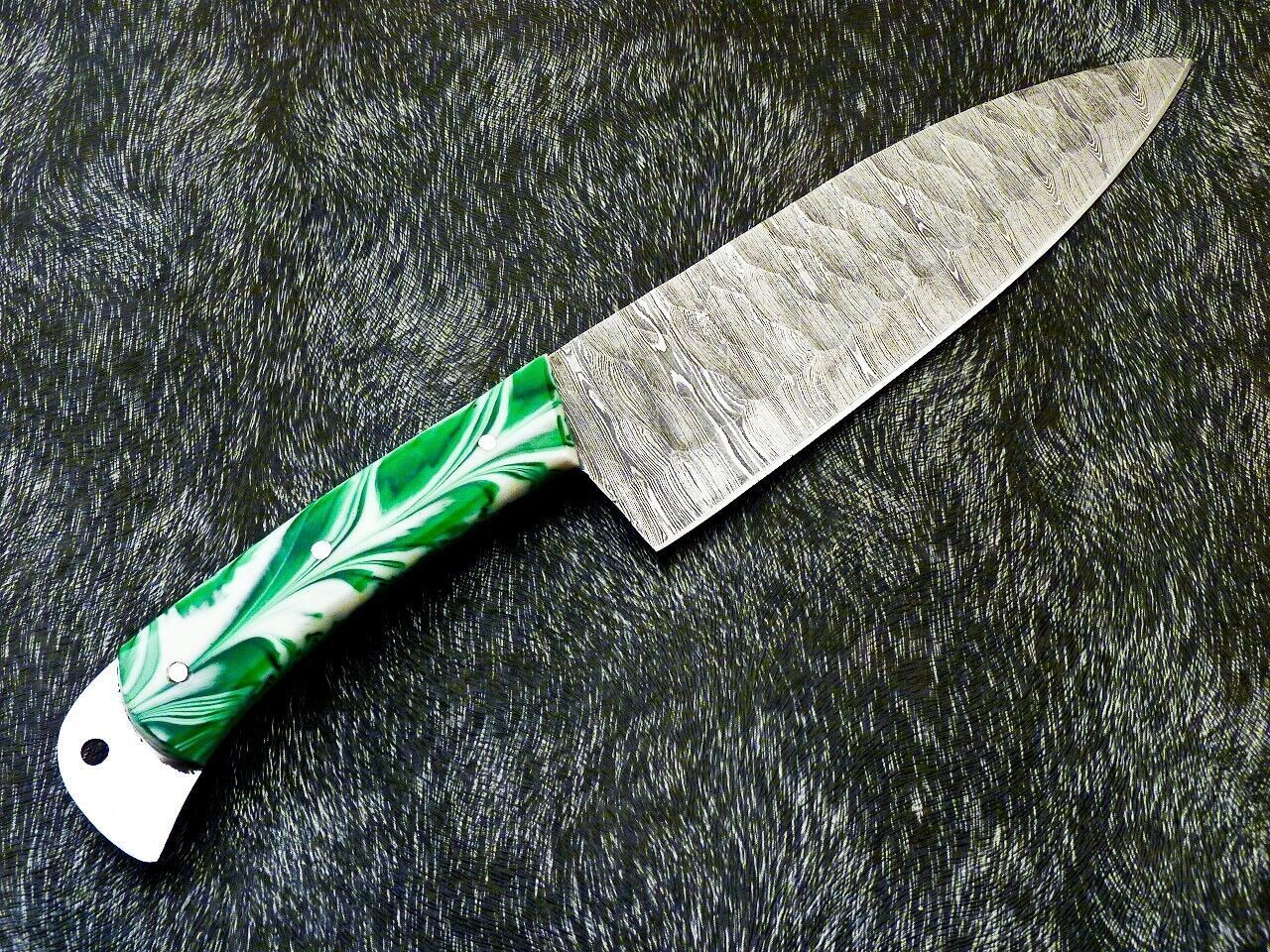 Professional Chef Knife  Custom Forged Damascus Blade  Full Tang Handmade Kitchen Knife 1
