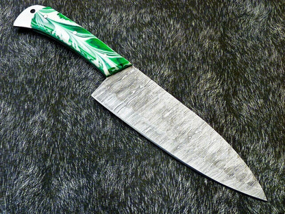 Professional Chef Knife  Custom Forged Damascus Blade  Full Tang Handmade Kitchen Knife 2