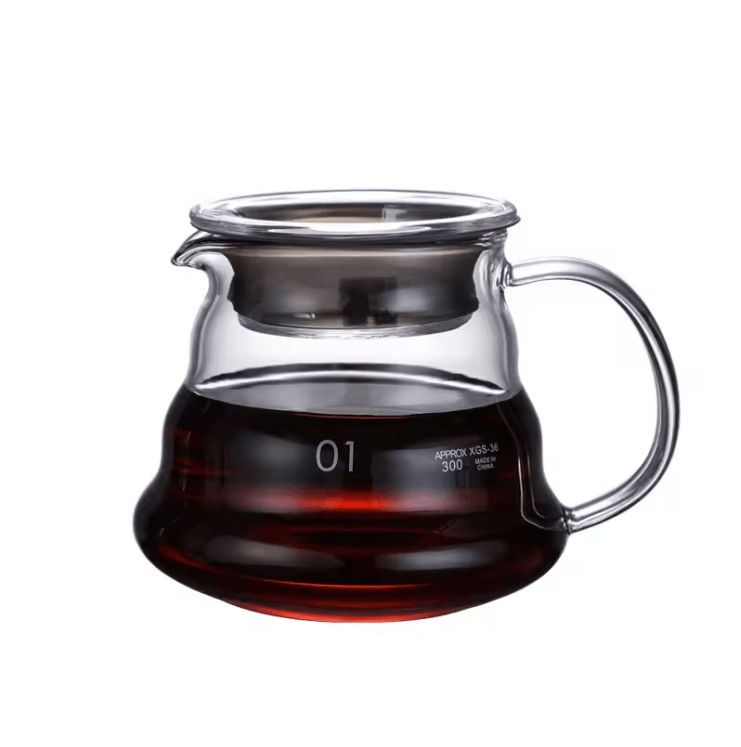 ClearBrew Heat Resistant Glass Coffee Pot With Lid For Pour Over And Espresso Brewing 2