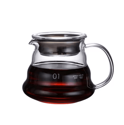 ClearBrew Heat Resistant Glass Coffee Pot With Lid For Pour Over And Espresso Brewing 2