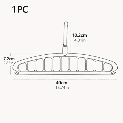 SpaceMax Folding Multi Hole Clothes Hanger And Wardrobe Organizer For Space Saving Storage 2