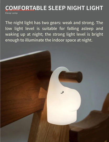 LED Motion Sensor Night Light Hanging Silicone Elephant Night Light With Motion Sensor 1