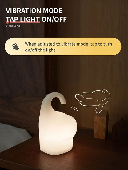 LED Motion Sensor Night Light Hanging Silicone Elephant Night Light With Motion Sensor 2