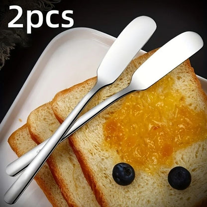 Stainless Steel Butter Knife Set Two Piece Multifunctional Butter And Cheese Spreader 1