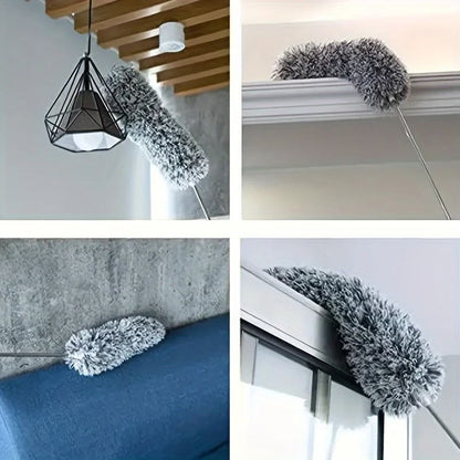 Multifunctional Retractable Duster Bendable Head Reusable Washable Tool For High Ceilings Furniture 2