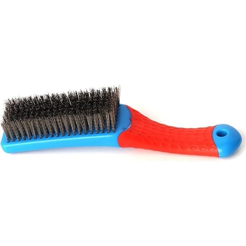 Heavy Duty Stainless Steel Wire Brush With Comfortable Plastic Handle 1