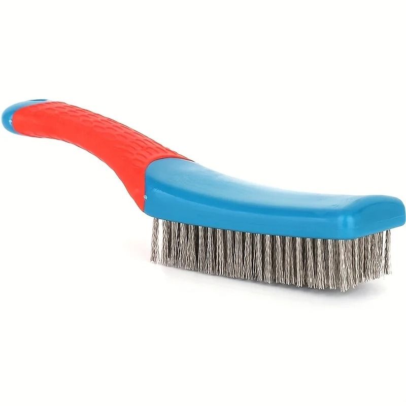 Heavy Duty Stainless Steel Wire Brush With Comfortable Plastic Handle 3