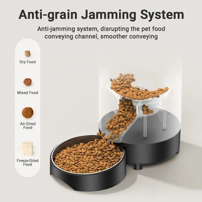 Smart Automatic Pet Feeder 2L With WiFi App Control And Dual Power Supply 3