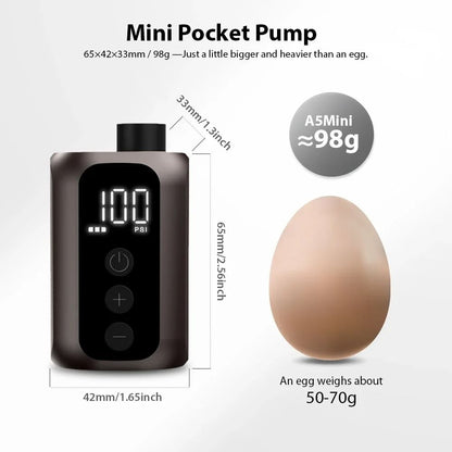Portable Rechargeable Air Pump 100PSI HighPressure Wireless Tire Inflator 5