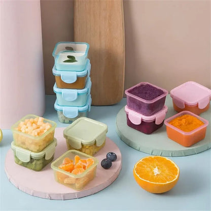 Mini Food Storage Containers Set With Leakproof Lids 4 Piece 2