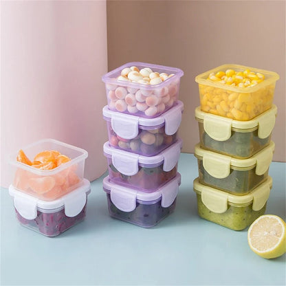 Mini Food Storage Containers Set With Leakproof Lids 4 Piece 3