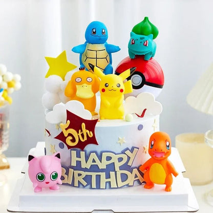 Pokemon Cake Topper Set 13 Pieces Pikachu Birthday Decorations 1