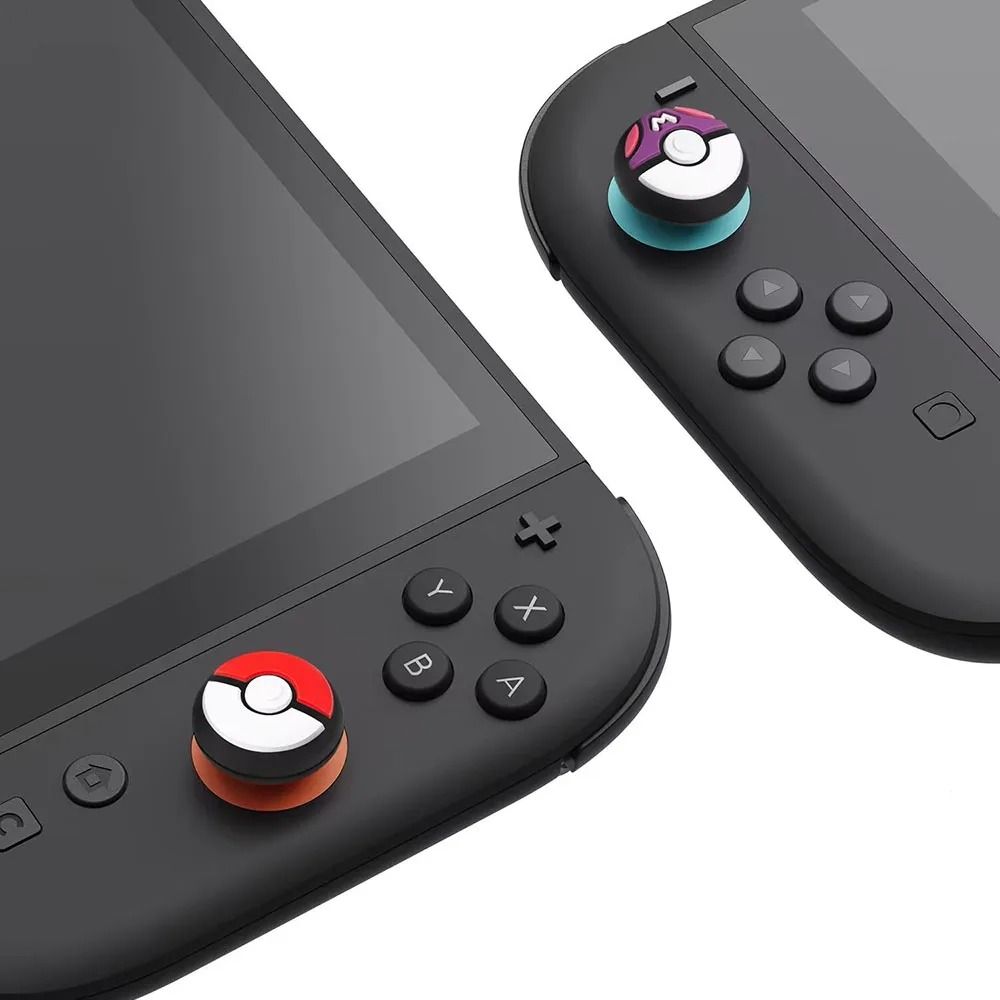 Soft Silicone Thumb Grips Joystick Caps Set 4 Piece For Switch Joy Con 2