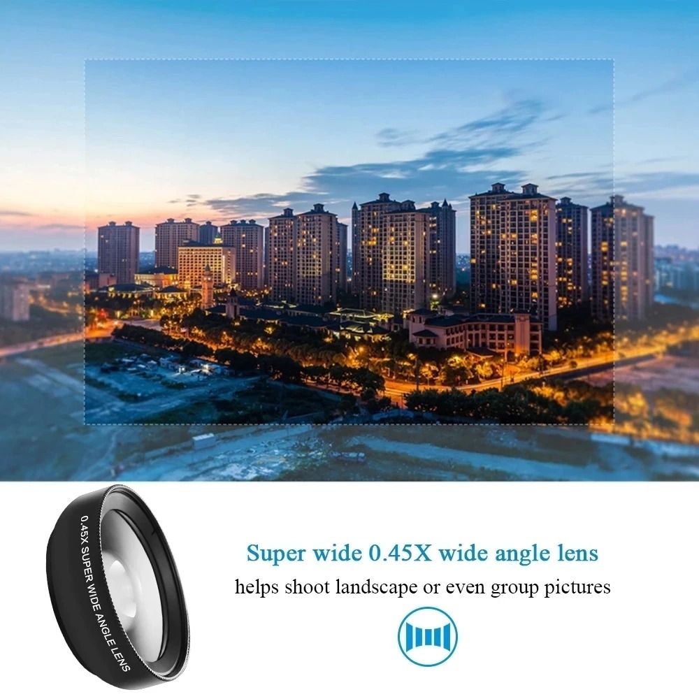 Professional Wide Angle And Macro Lens Kit For Smartphones 3