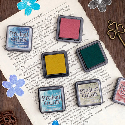 Vibrant Multicolor Ink Pad Set For Crafts And School Projects 5
