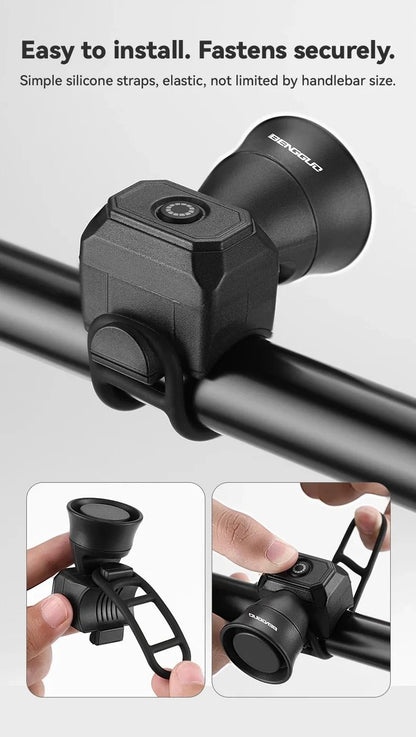 USB Rechargeable Waterproof Bike Horn And Bell For Mountain Bikes And Scooters 4