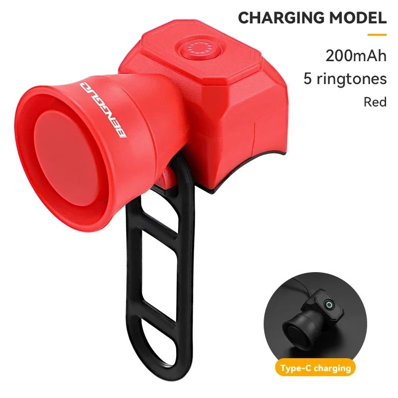 USB Rechargeable Waterproof Bike Horn And Bell For Mountain Bikes And Scooters 7